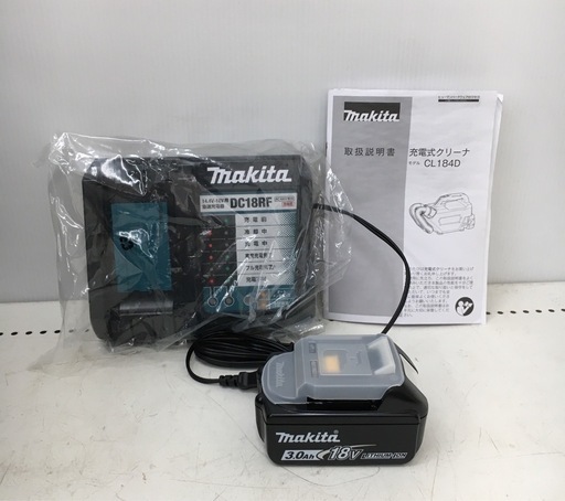 【未使用】【店頭引取限定】MAKITA 充電式クリーナー CL184D 18V 27,500円
