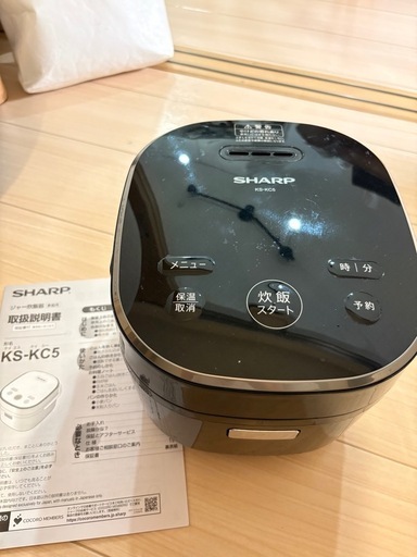 ★ジモティー割あり★炊飯ジャー　SHARP　KS-KC5　2020年製　BK　 高さ(H)--cm× 幅(W)--cm× 奥行(D)--cm【joh4639】 SHARP ジャー炊飯器KS-KC5 (Yoshi) 高槻のキッチン家電《炊飯器》の