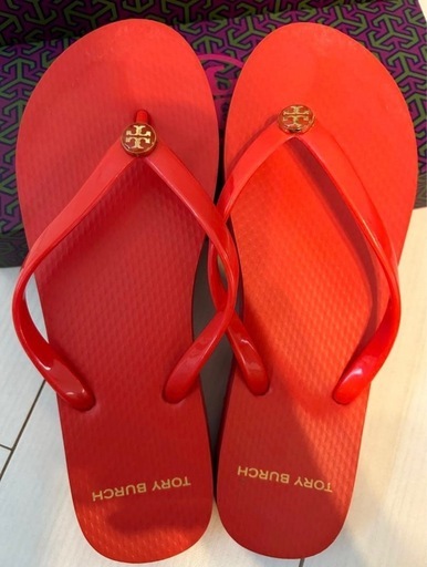 TORY BURCH ビーチサンダル 赤