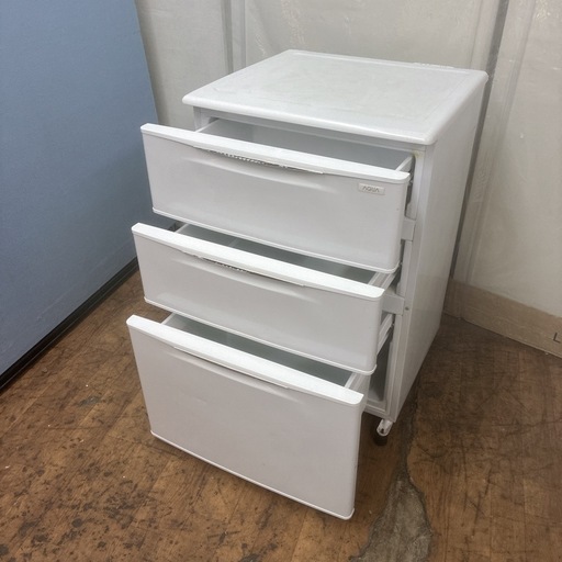 【?買取市場 6ヶ月保証保証】S115 ⭐ AQUA ❘ アクア  3ドア冷凍庫 (124L・引き出し）AQF-12RE 19年製 ⭐