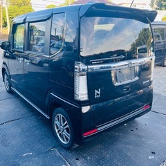 🅾️‼️ HONDA N BOX CUSTOM 2013 BLACK |車検2年間⭕️走行10万キロ⭕️左電動スライドドア⭕️スマート鍵⭕️純正ホイール⭕️の画像
