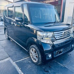 🅾️‼️ HONDA N BOX CUSTOM 2013 BLACK |車検2年間⭕️走行10万キロ⭕️左電動スライドドア⭕️スマート鍵⭕️純正ホイール⭕️の画像