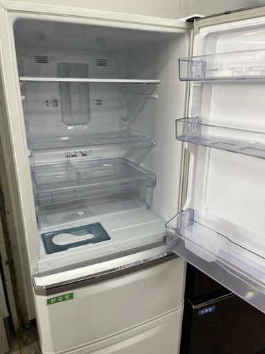 【￥45,000-】三菱 大型冷蔵庫 335L 2018年製 市内配送無料 三菱自動製氷機能付き大型冷蔵庫335L 2016年 (ひまわり) 東武宇都宮の