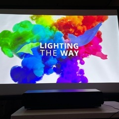ViewSonic X1000-4K+ 超短焦点 LED プロジェクター＋自立式100インチスクリーンの画像