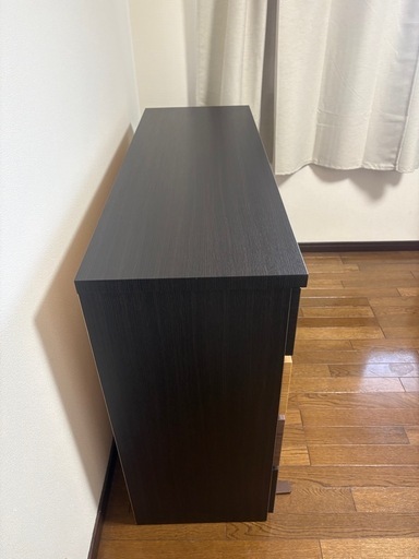 ニトリ おしゃれなローチェスト 北欧風 美品 軽量ローチェスト(JH002N 幅115cm MBR/BK) | ニトリネット【公式 