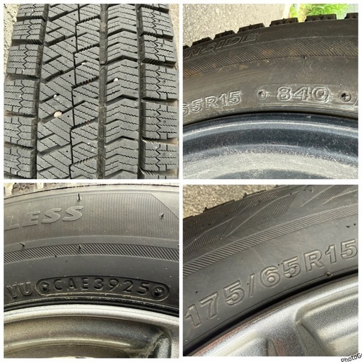 2025年　スタッドレス　175/65R15  VRX2 ブリヂストン　スタッドレス　ユーロスピード