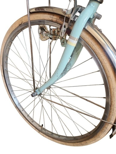 ​26インチ自転車 AEON BIKE「cafe Croissant」水色 オートライト・変速付き【美品】