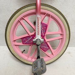 ブリヂストン スケアクロウ 一輪車　ピンク　18インチ　　の画像