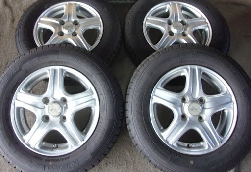 軽スタッドレスタイヤ145/80 R13 アルミホイール付き 4本セット (ラム