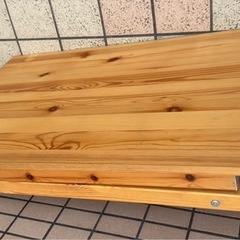 大15  無印良品 大人気のテーブル 折りたたみ式  パイン材の画像