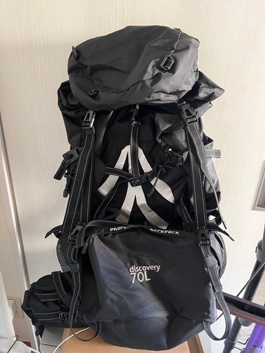 【使用1回・極美品】Discovery 大容量バックパック 70L