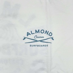 【未使用】Almond Surfboards & Design WAVES 半袖 Tシャツ M ホワイト TS2316 メンズ アーモンドサーフボードの画像