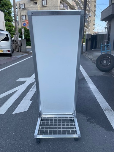 f●t■ AサインL型看板 / 屋外 キャスター付き  L型看板 スタンド看板 店舗看板 立て看板 アルミ製
