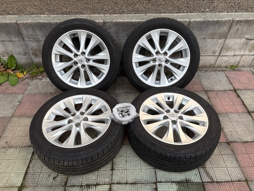 ジモティ来店特価!!　ATRAS ロードバイク　700c　　J-107トヨタ純正18インチホイール・6分山
タイヤ・純正ナット セット（20アルファード/ヴェルファイア）