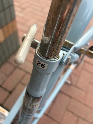 アサヒポンポネット水色26インチ自転車