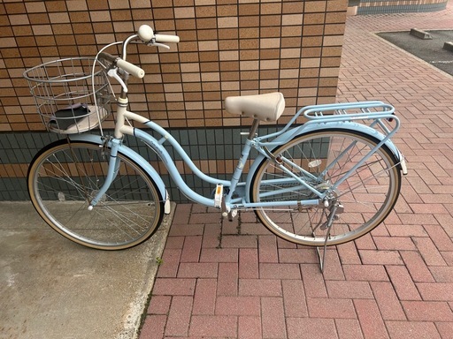 アサヒポンポネット水色26インチ自転車