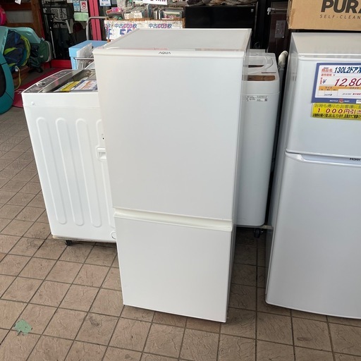 AQUA(アクア) 126L2ドア冷蔵庫 AQR-E13J 2019年製 説明書なし 中古