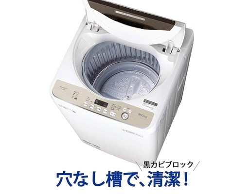 5月18日まで】【動作良好】シャープ 6kg 洗濯機 ステンレス穴なし槽 ES