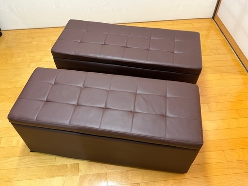 ※決まりました 
収納スツール ベンチ 2個（単品可）