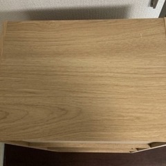 ⑧木目調の3段カラーボックスの画像