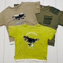 120センチ　スパンコールTシャツ　３枚セットの画像