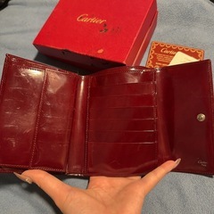 Cartierカルティエ パンテール 3つ折り財布 ギャランティカードありの画像