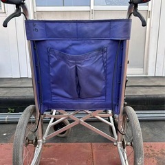 【軽量アルミ製 車いす 折りたたみ式】介助兼用 ハンドブレーキ付 日本車いす工業会推奨品 中古 動作品埼玉県の画像