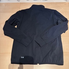 【UNIQLO ドライEXストレッチ ジップアップ S ネイビーの画像
