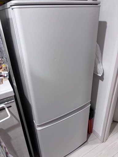 三菱 冷蔵庫 146L MR-P15E4K-W 2024年製（ホワイト）