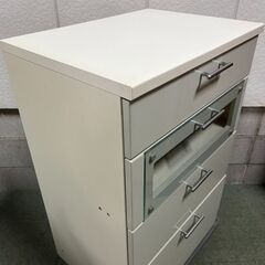 大洋 木製 4段 チェスト 衣服収納 整理箪笥 幅59cm×奥行44cm×高さ89cmの画像