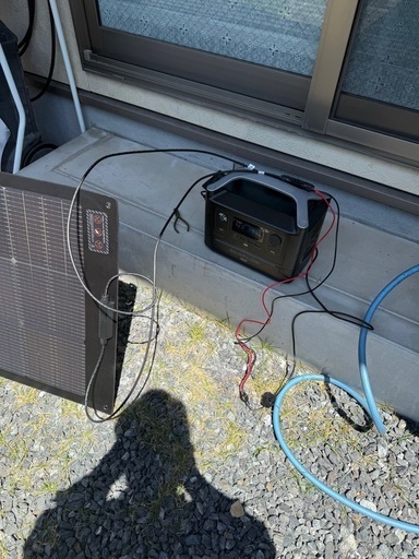 お引取り者決定 ヒビ割れあり）エコフロー     ポータブルソーラーパネル 160w