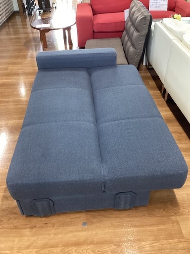 二人掛けカウチソファベッド【町田市再生家具】260441