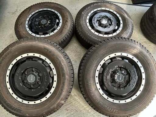 MONZA JAPAN HI-BLOCK BALEX 15インチ 6J +33 6H PCD139.7 ブラック/リムポリッシュ スタ