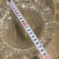 ガラス製　灰皿　昭和　レトロ　アンティークの画像