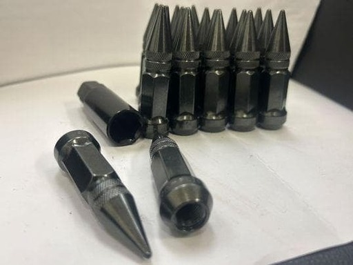 スチールスパイクデザインナット　M12　P1.25（グレー）