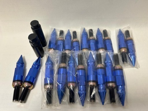 ハイブリッドスパイクボルト 3ピース構造 P7B M12x1.5 ブルー