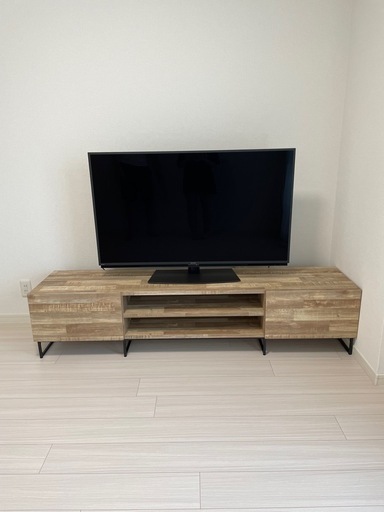 【美品】LOWYAテレビボード 幅180cm ナチュラル