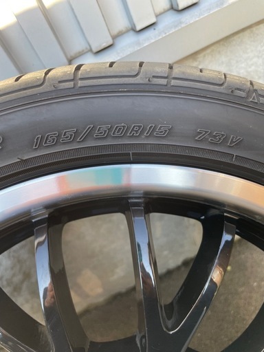 取引中　ラジアルタイヤ　165/50R15 　アルミホイール