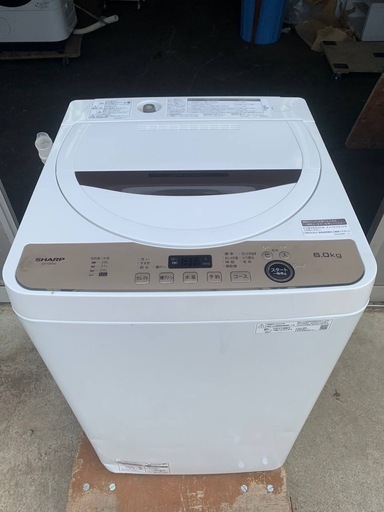 ?SHARP 全自動電気洗濯機 ES-GE6G-T