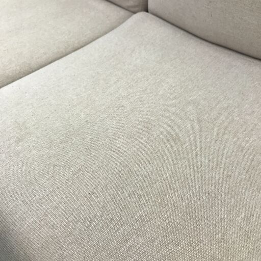 ✨️ジモティー割引✨️【ジャングルジャングル堺初芝店】現状販売 3人用ソファー 布地 アイボリー 堺市（東区　西区　北区　南区　堺区　