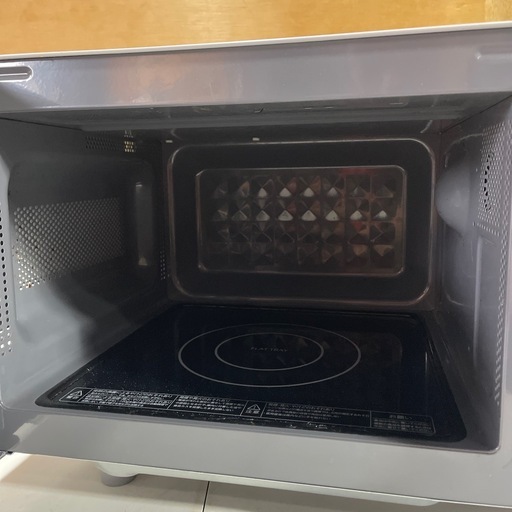 東芝 ER-SM17 ホワイト 電子レンジ 17L 除菌清掃済 高年式 美品 ヘルツ 中古品 電子レンジ TOSHIBA ER-SM17 2018年 ヘルツフリー 一人暮らし 新生活 