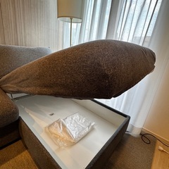 【引き取り限定】IKEA ソファ　VIMLE    ミディアムグレーの画像