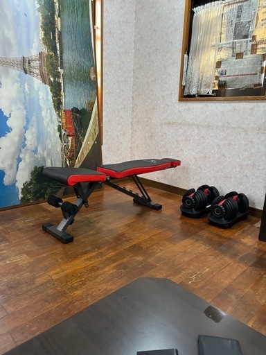 ダンベル24kg×2＋ベンチ トレーニングベンチ + ダンベル 可変式 2.5〜24kg Amazon | Taimonik 