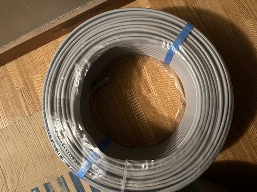 電線 VVFケーブル VA 3×1.6mm 3心 3芯 3C LFV 灰 条長100m 赤白黒 