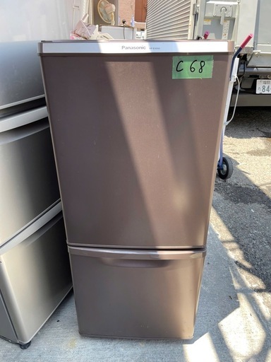 NO C68?福岡市内配送設置無料✨?パナソニック Panasonic 冷蔵庫 （138L・右開き） 2ドア マホガニーブラウン NR