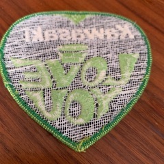 1970年代　ビンテージ「Kawasaki I LOVE YOU」ワッペンの画像