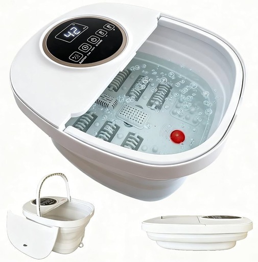 折りたたみフットバス 足湯器 保温・加熱機能付き バブル機能付き 加熱式 折りたたみ フットバス 保温 足湯 バブル機能付き 電気 加熱 