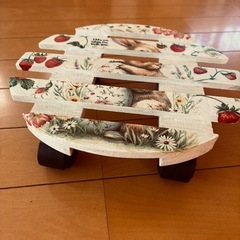 オシャレな花台 デコパージュ ハンドメイドの画像