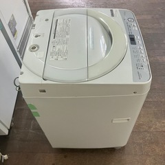 124  神奈川県配送設置無料　2020年製 SHARP 7kg 大容量洗濯機 の画像