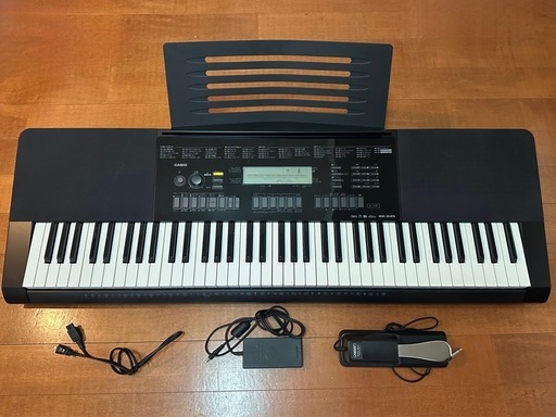 CASIO WK-245 76鍵盤 電子キーボード＋サステインペダル付